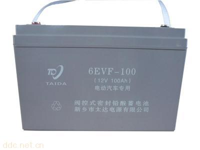  电动汽车用密封蓄电池6EVF-100,12V100Ah，